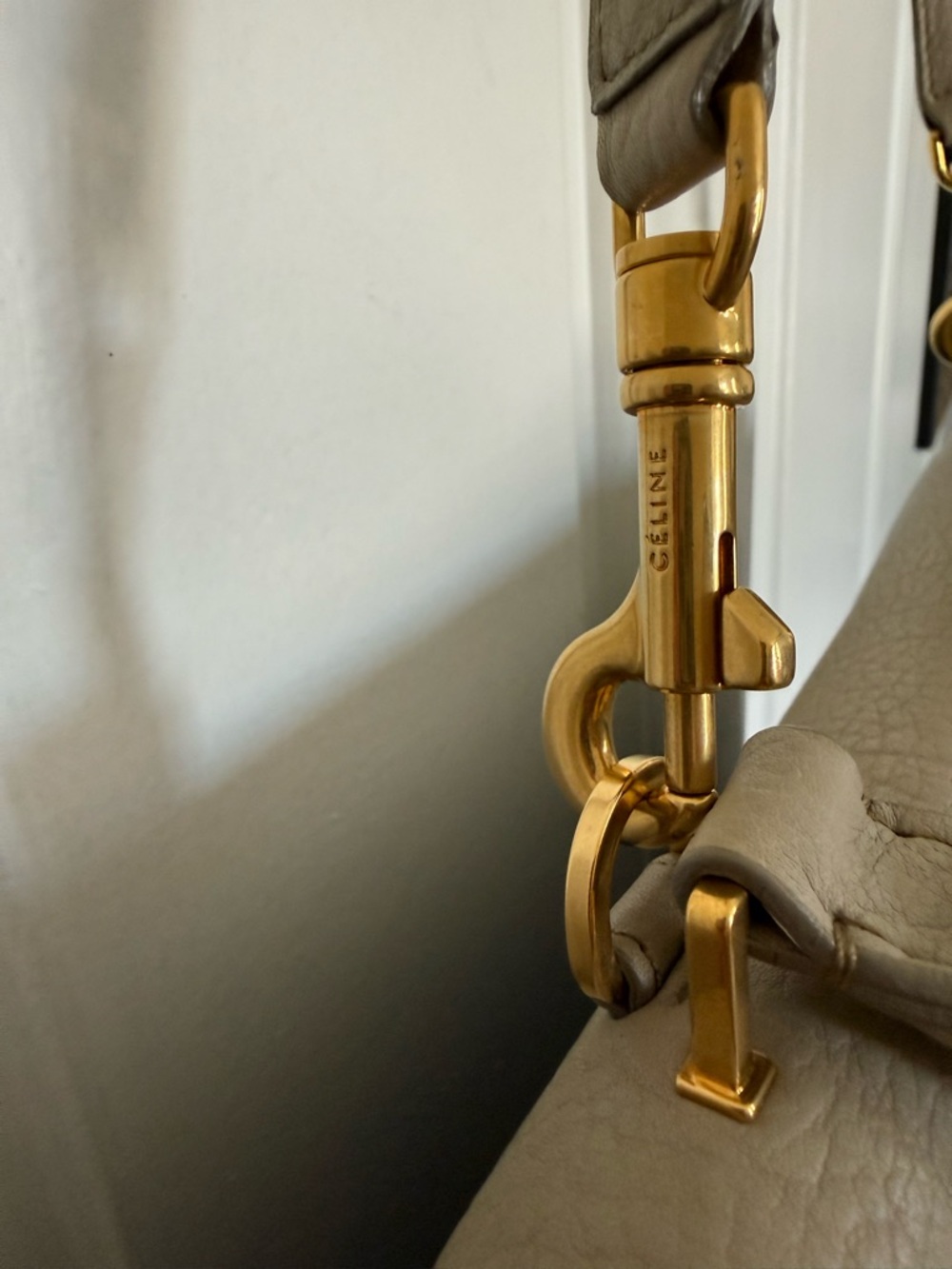 CelineTri-Color Trapeze Leather & SuedeTop Handle Bag - dust bag included - Picture 13 of 13